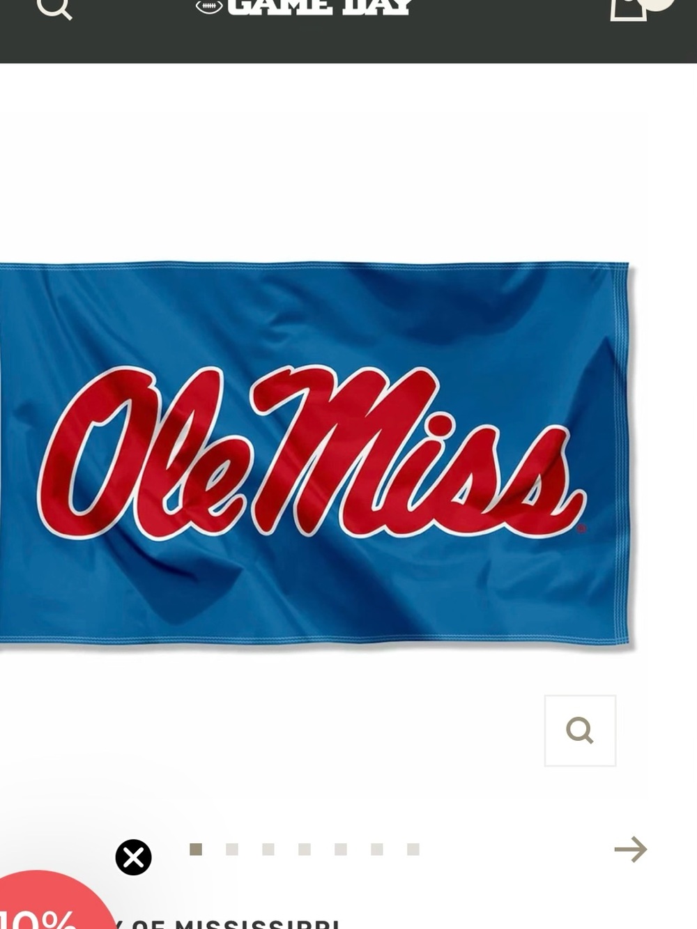 Ole Miss Logo Flag
